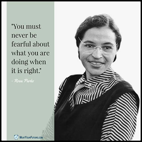 Rosa Parks (vegetarian civil rights icon) is an inspiration to us all | Meat Your Future